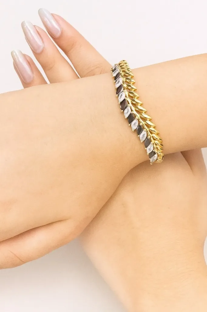 The Obsidian Black Vine Bangle