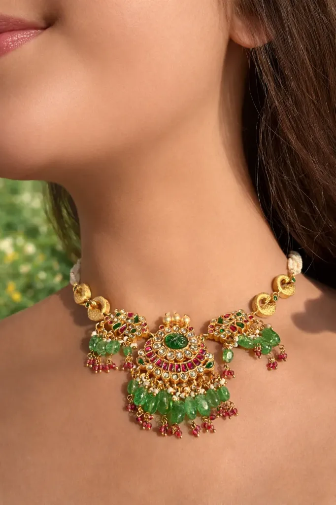 Noor-e-Bahar Jadau Pendant Necklace