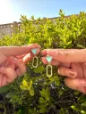 Azure Link Drop Earrings