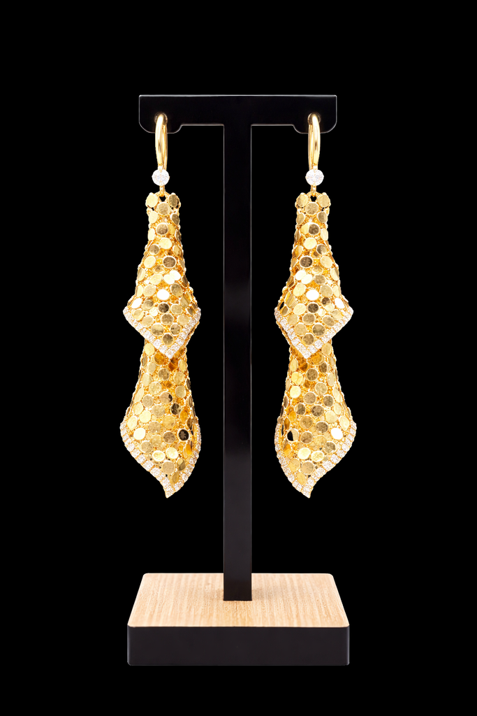 Aurelia Mesh Drop Earrings