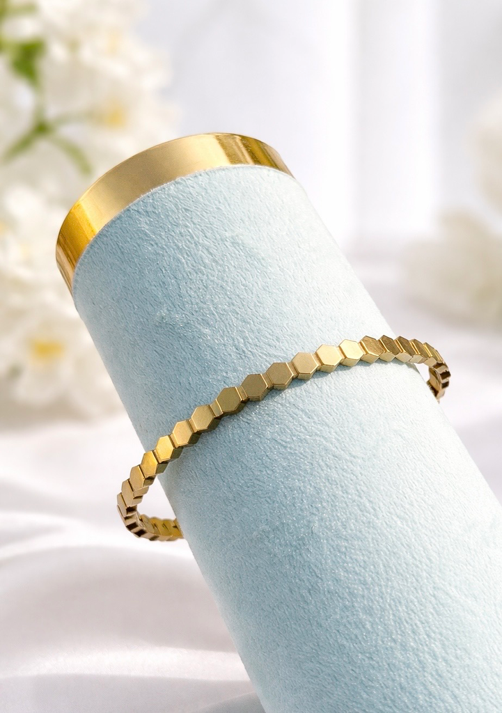 Solara Hex Bead Bracelet