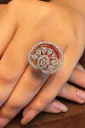 The "Crimson Vortex" Ring