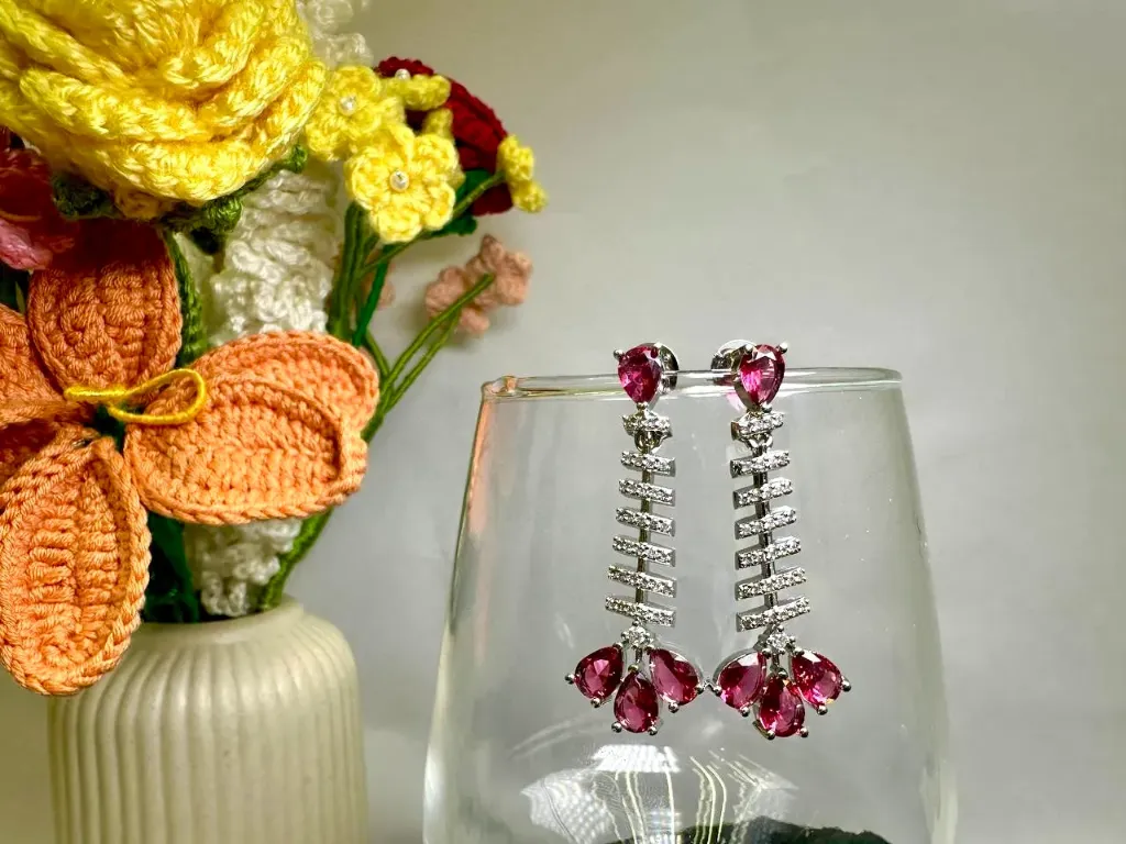 Fuschia Cascade Drops