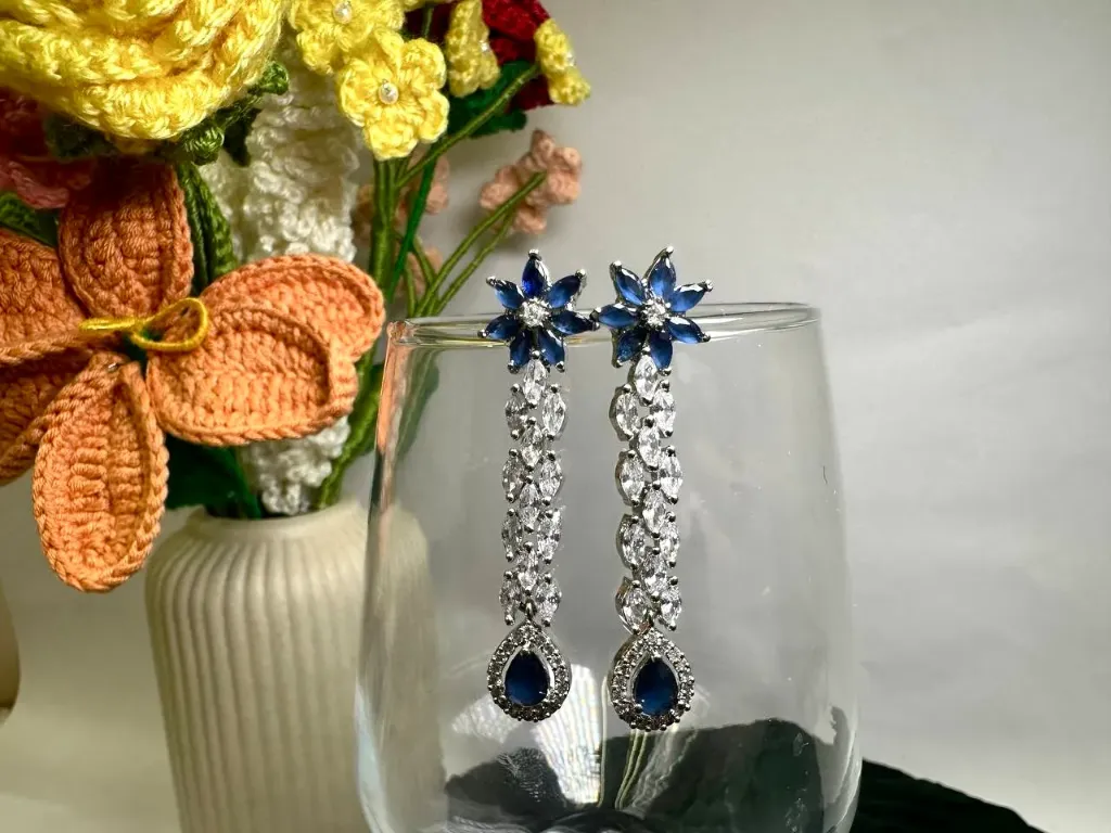 Sapphire Stream Dangles
