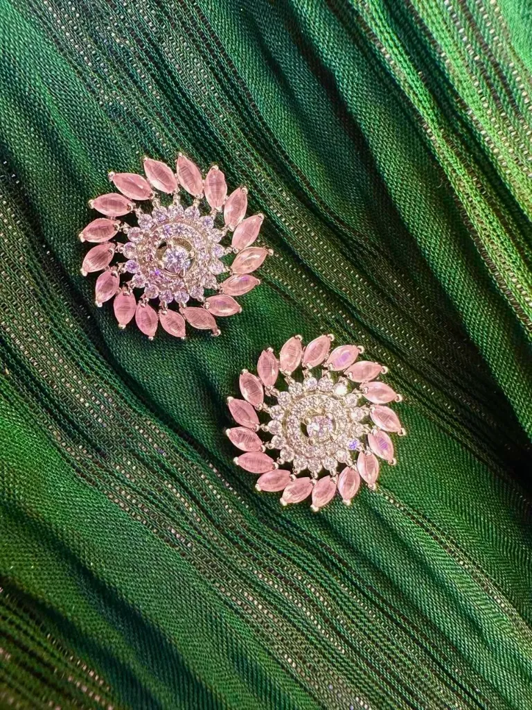 Rose Aura Bloom Studs
